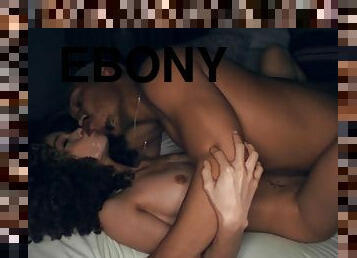 Ebony pussy and black dick team up for a sex night