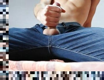 Hot Twink Jerking Off in Jeans