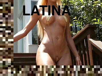 latina, compilação, loira