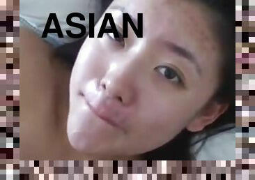 Asian blow in mouth