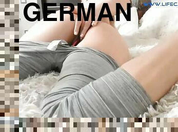 amateur, allemand, pieds, horny, blonde, webcam, bout-a-bout, fétiche, solo