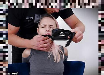 jouet, bdsm, blonde, bâillonnement, bondage