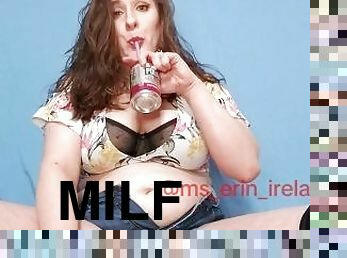 Thirsty Milf Takes a Drink