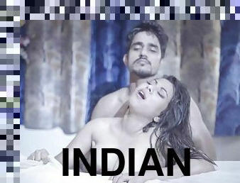 Erotic Uncut Indian sex - homemade couple and busty girlfriend