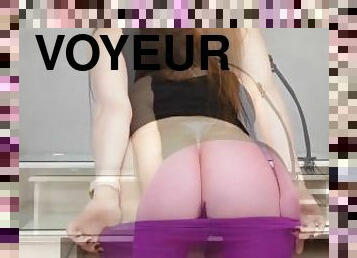 cul, gros-nichons, lunettes, amateur, babes, milf, cam, voyeur, culotte, blonde