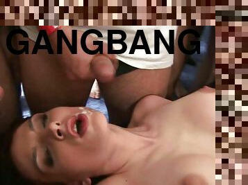 amateur, gangbang, salope, tchèque, réalité