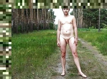 nudist, in-afara, public, amatori, camera-web, solo, padure, exchibitionist, realitate