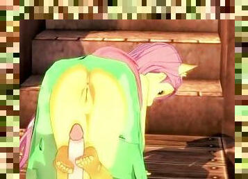 Fun with Fluttershy in the garden~!" MLP POV Animation with English Voice Acting~!