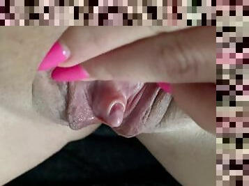 cul, clito, masturbation, orgasme, chatte-pussy, amateur, jouet, gode, solo, rasé