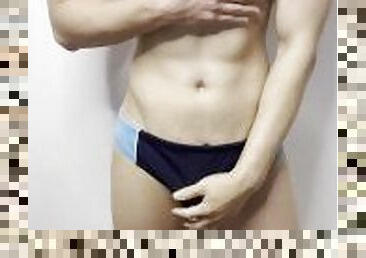 Lucas Wong Fit Smooth Asian Boy Speedo Tease