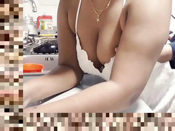 ?? ????? ????? ?? ?? ?? ?? ?? Sri Lankan Step-sister Fuck With Step-bro In Kitchen