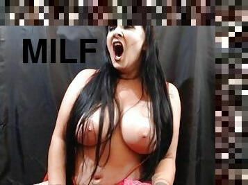 Big Tits Yawning Topless Milf