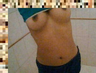 banhos, teta-grande, aluna, adolescente, indiano, namorada, natural, mamas, hotel, deslumbrante