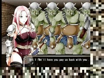 lilipalace hentai RPG - 4 orcs at the same time!?