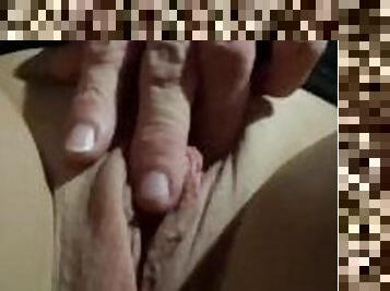 masturbation, orgasm, fitta-pussy, fingerknull, bil, kåt, bastu