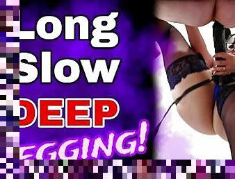Long Slow Deep Anal Pegging! Huge Strapon Femdom Mistress Bondage BDSM Real Homemade Milf Stepmom