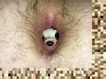 Stuffing a plush into my hairy hole