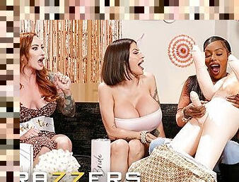 BRAZZERS - MILF Sophia Locke's Wedding Shower Turns to a Fuck Fest When a Sex Doll Becomes Human