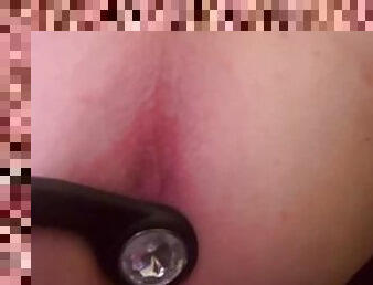 Butt plug lost in my hungry ass