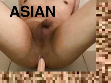 asiatic, amatori, anal, jet-de-sperma, jucarie, dildo, solo, realitate