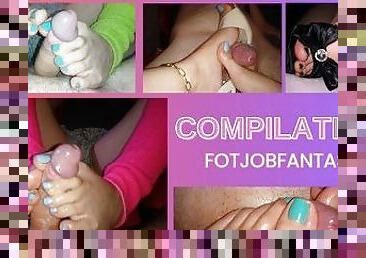 orgasm, amatör, samling, par, fötter, pov, sprut, footrunk