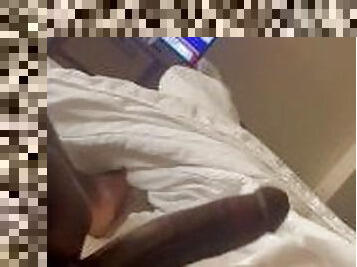 BIG BLACK COCK HARD IN HOTEL