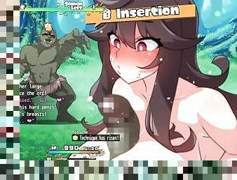 arsch, groß-titten, immens, monster, anal-sex, blasen, beute, anime, hentai, weiß