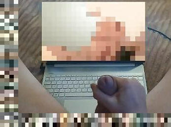 A couple of students are having fun in the shower. I masturbate to hentai.