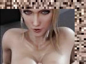 Sexual Scarlet from Final Fantasy gives you Titjob