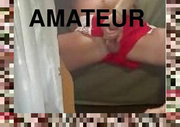 masturbation, sport, amateur, ejaculation-sur-le-corps, gay, branlette, ejaculation, blonde, solo