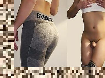 Gymshark Sissy shows off ass and dick ????