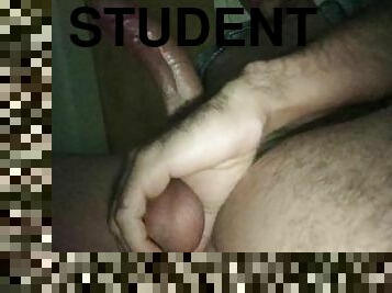 mastrubacija, študentka, velik-penis, fingering, kolidž, prihaja, mleko, kurac