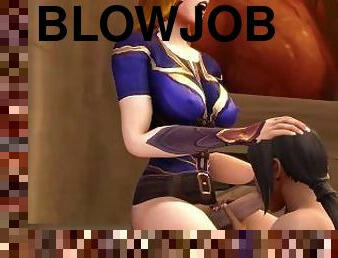World of Warcraft Futa humans blowjob