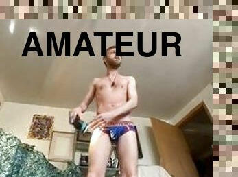 amateur, gay, webcam, a-solas, realidad, ropa-interior