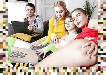 onani, fisse-pussy, russisk, lesbisk, teenager, ung-18, kælling, lebbe