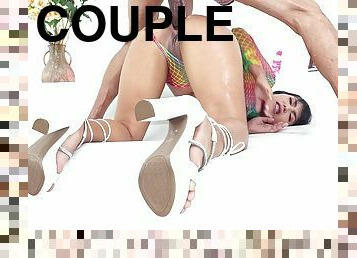 culo, orgasmo, anal, chorro-de-corrida, polla-enorme, hardcore, latino, estrella-del-porno, pareja, tragar