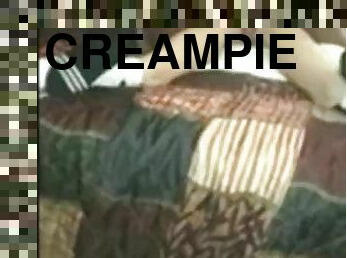 Hard anal creampie