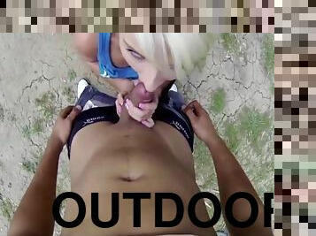 Petite Short Hair Blonde Teen Fucked For Cash Outdoors Pov