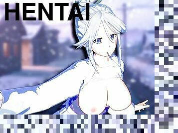 cul, gros-nichons, ejaculation-interne, anime, hentai, 3d, seins, bout-a-bout, vampire