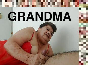 Abuela Grandma 83yo Sucking Grandson S Cock