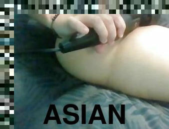 asiatique, clito, masturbation, chatte-pussy, amateur, maison, maman, belle-femme-ronde, attrapée