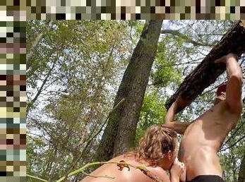 slut blows me while im lifting logs