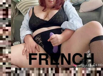 Joi French Bbw Brunette With Strapon