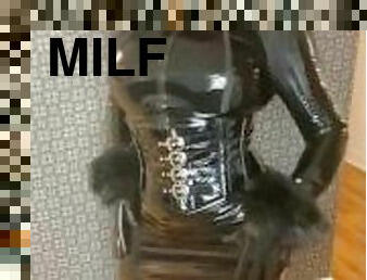 masturbation, strumpbyxor, amatör, anal, cumshot, milf, latinska, latex, ensam, rökning