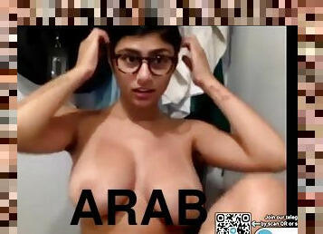 Arab babe Mia Khalifa tries hard to take BBC Arab, big tits, exclusive, HD porn, hardcore, interracial, pornstar