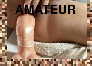 cul, extrême, amateur, anal, énorme-bite, jouet, gay, gode, solo, bite