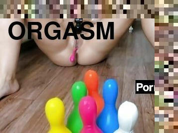 Squirting like fountain Hot masturbation orgasm