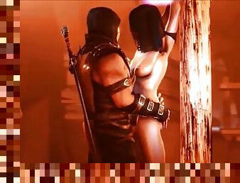 Hot mortal kombat sex compilation with hot 3d babes