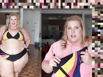 BBW in swimsuit