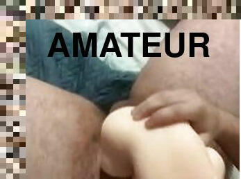 masturbación, amateur, anal, juguete, fetichista, a-solas, español